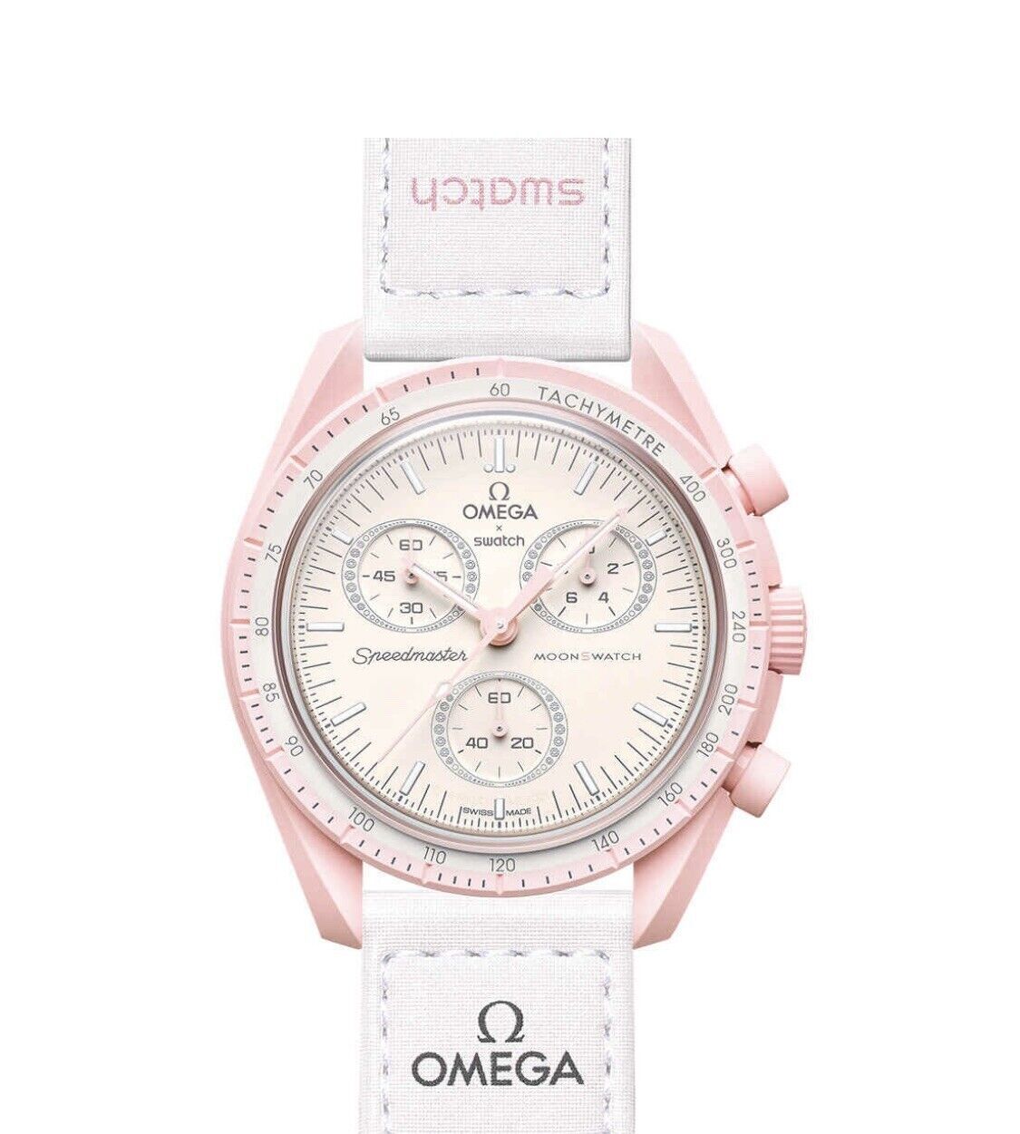 OMEGA x Swatch Speedmaster MoonSwatch Pink Men's Watch - SO33P100