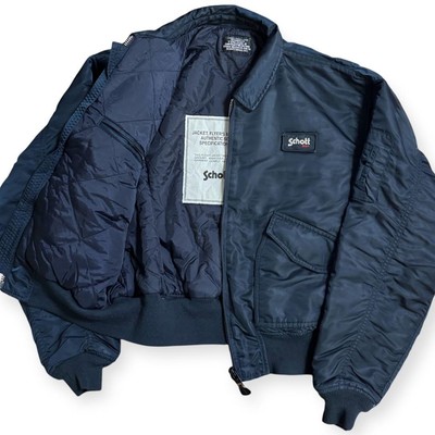 Rare Schott 90s Vintage Reissue CWU-R Flight Jacket XXL Men's