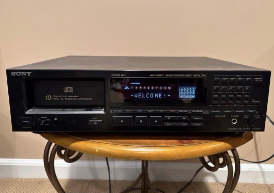 Sony CDP-C910 10-Disc CD Changer 1995 Black - No Remote | eBay