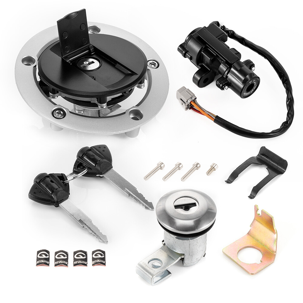 Ignition Switch Fuel Gas Cap Seat Lock Keys For Suzuki GSXR 1000