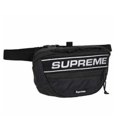 SUPREME FW23 LOGO WAIST BAG REFLECTIVE LOGO BLACK BLUE RED 3L | eBay