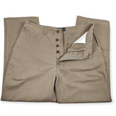 Vintage 90s Polo Ralph Lauren 67 Chino Painter Style Khakis 35x30