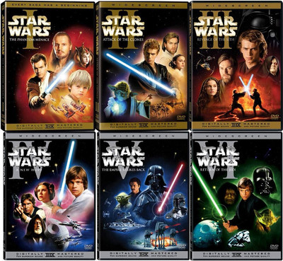 ✓ Star Wars DVD Prequel Trilogy & Original Trilogy 1-6 Widescreen