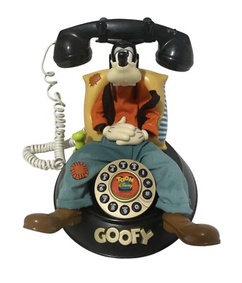 Disney's Sleeping Goofy Telemania Landline Telephone WORKS