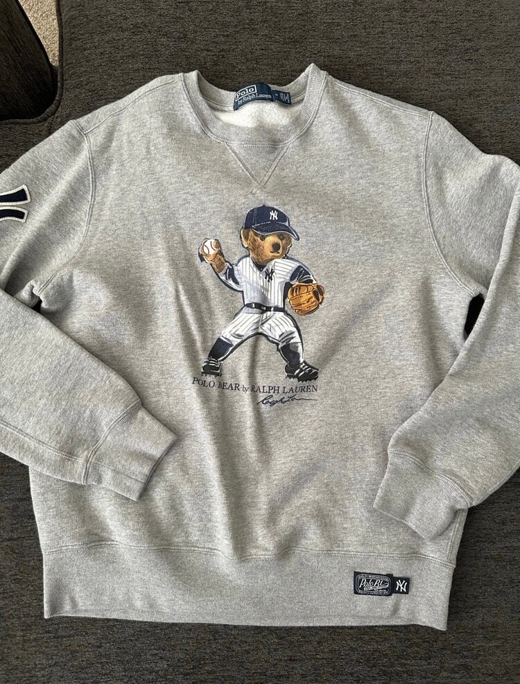 Ralph Lauren Yankees Ltd Limited Edition MLB Polo Bear Crewneck