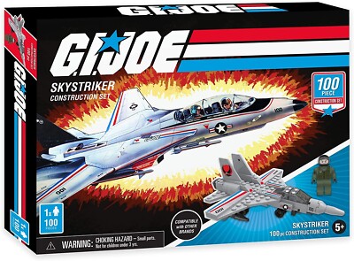G.I. Joe Skystriker jet fighter construction set pilot mini-figure
