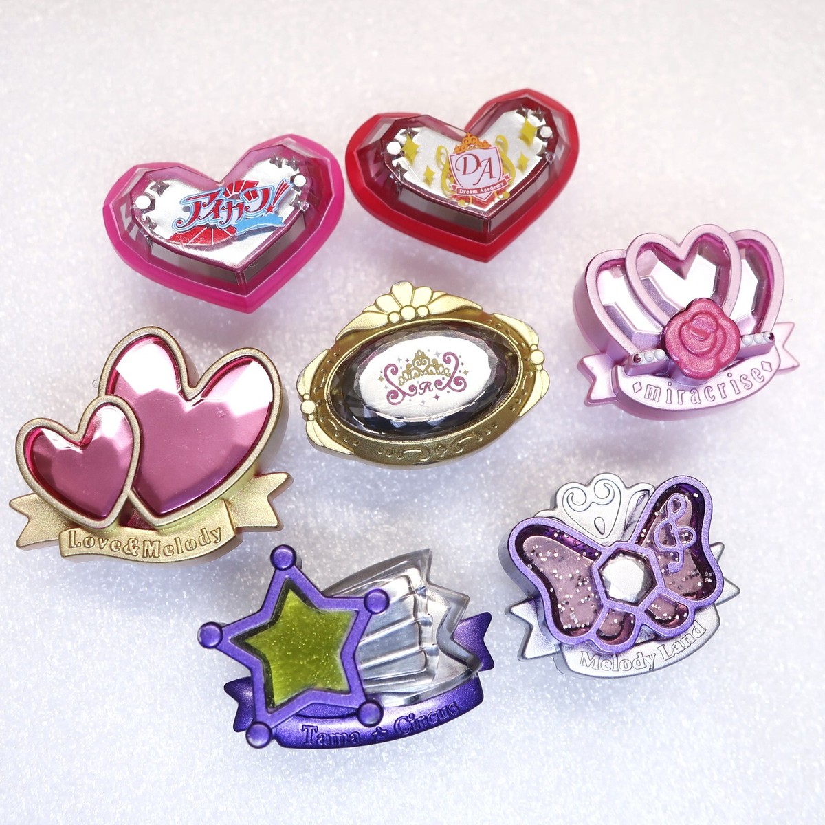 Tamagotchi P's Pierce Tama Deco Aikatsu Royal Change Lovemelo