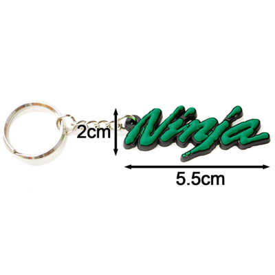 Cool New Soft Rubber Keychain Kawasaki ZX6 ZX7 ZX9 ZXR Ninja 3D