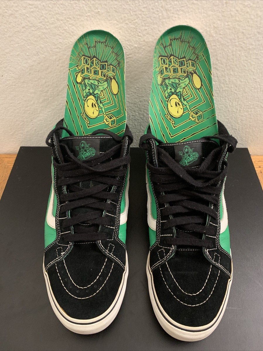 Authentic Vans Sk8Mid Jeff Grosso Pro Green Leather Men's Sz 11 | eBay