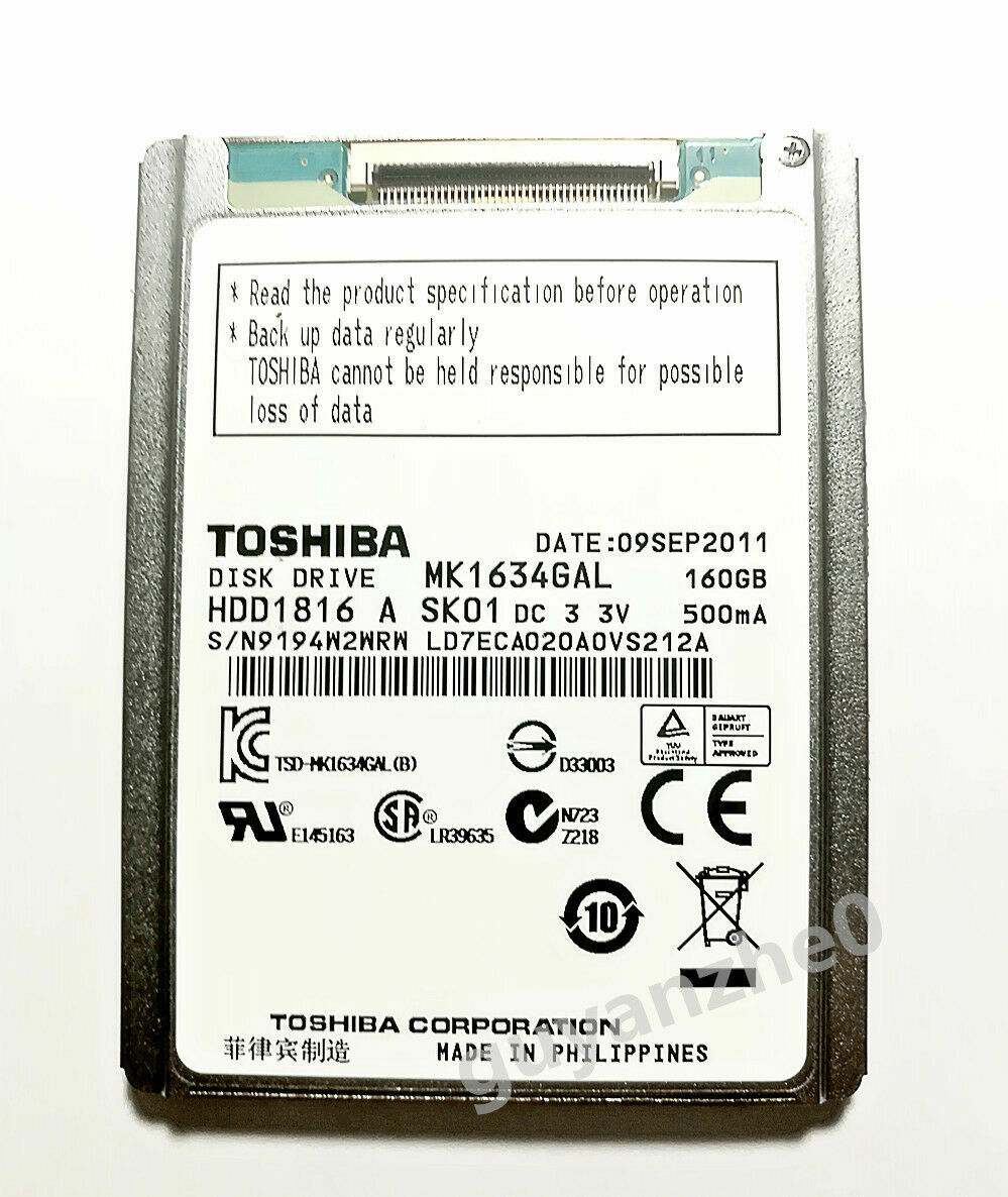 Toshiba MK1634GAL 160GB 1.8