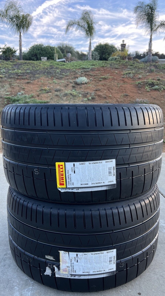 Set of 2 315/30ZR21 Pirelli P Zero Corsa PZC4 N0 Porsche 911 991.2