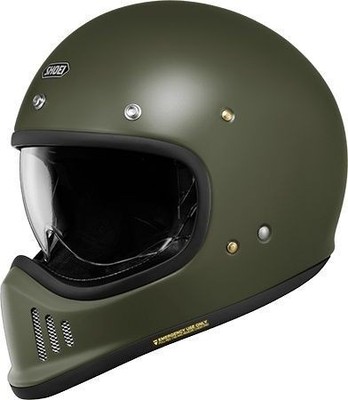 SHOEI EX-Zero Moss Green Size L Full Face Helmet Lightweight New