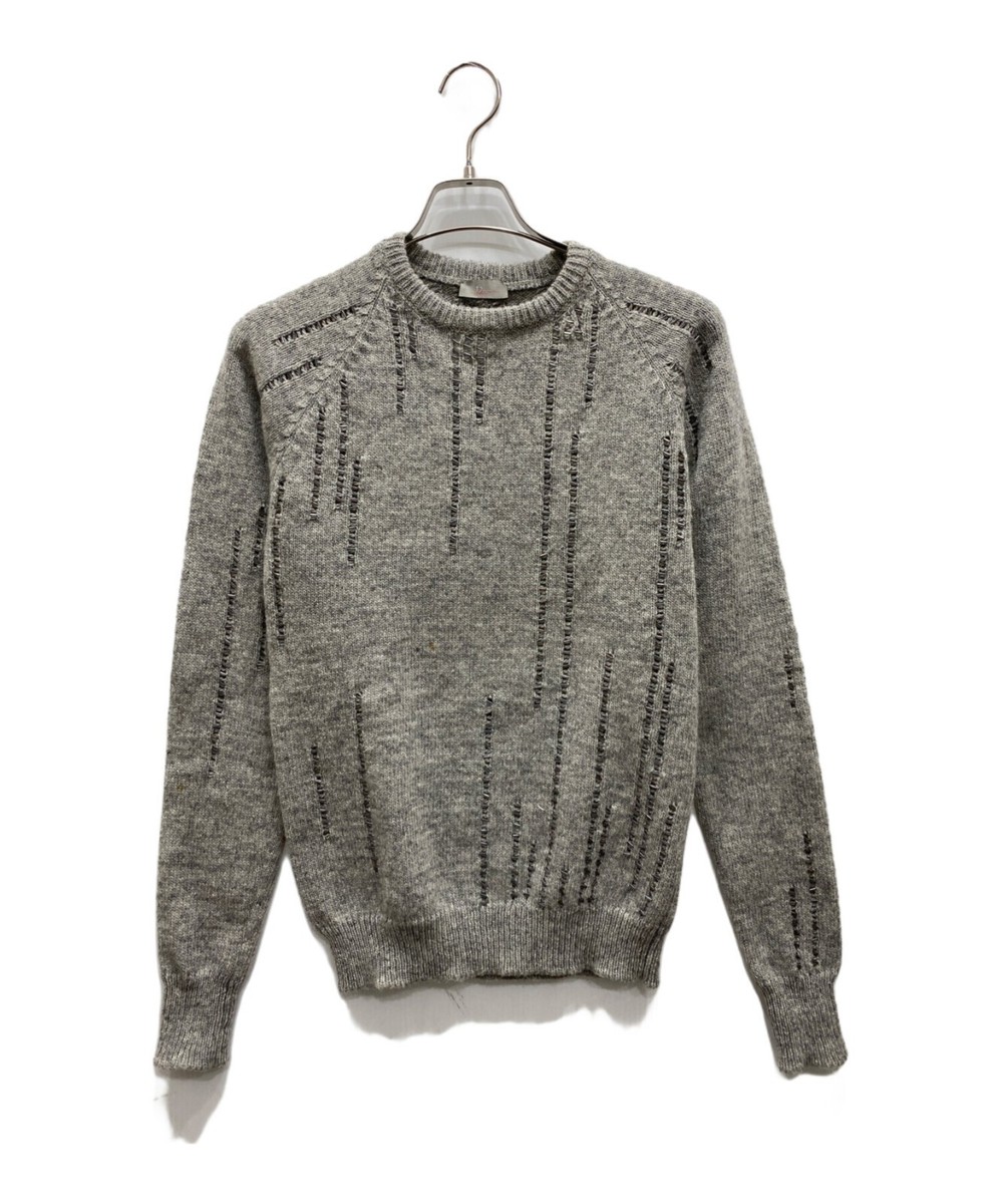 DIOR HOMME 05AW Beads wool knit Size: XS Gray Men 5HH4051967 | eBay