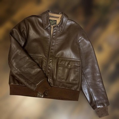 A-2 AERO LEATHER AERO LEATHER Flight Jacket 38 | eBay