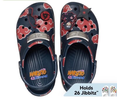 New Crocs Naruto Shippuden x Classic Clog 'Itachi' Mens Size 4-13