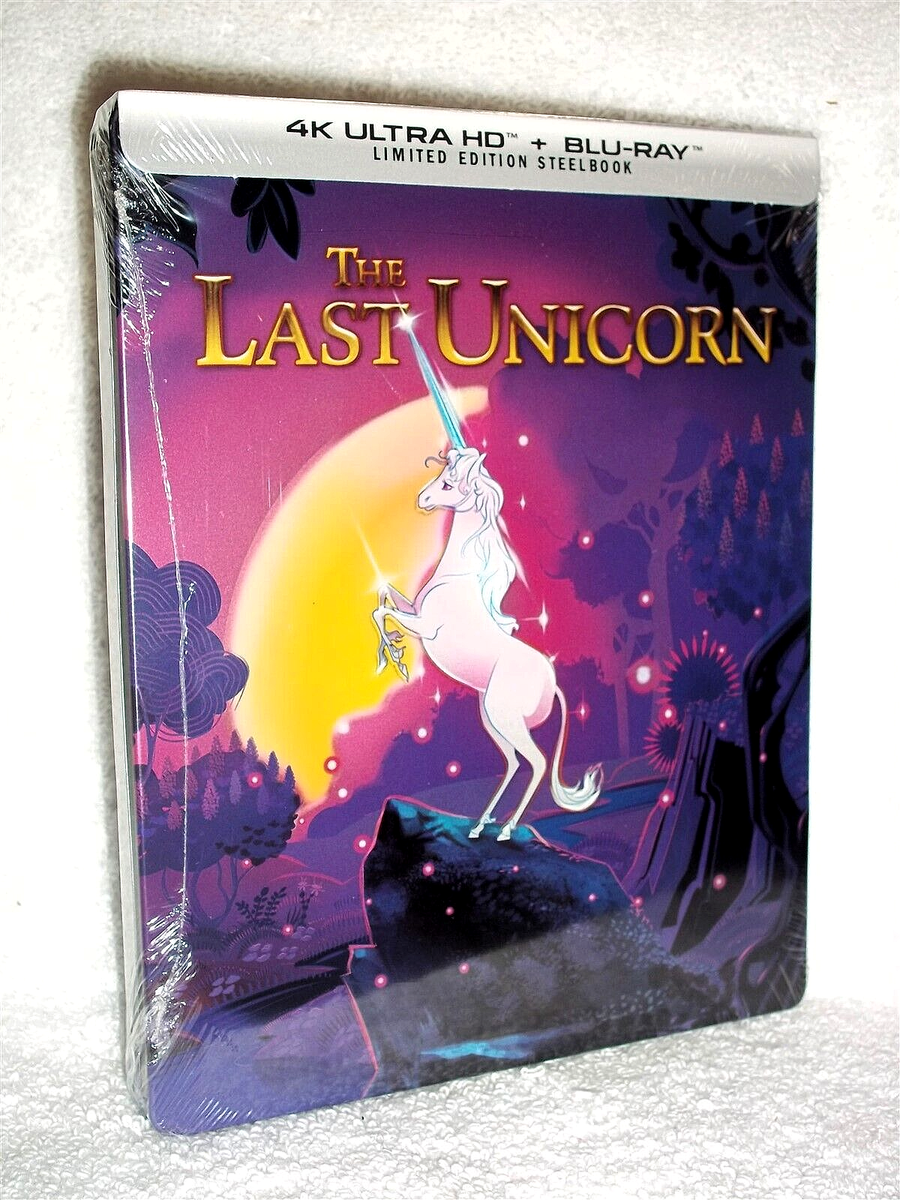 The Last Unicorn (4K/Blu-ray, 2024, STEELBOOK) NEW Mia Farrow Jeff