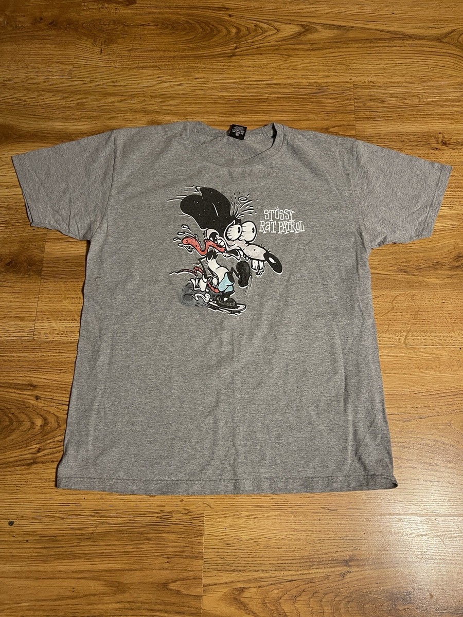 Stussy Rat Patrol T Shirt Size Large Gray RARE | eBay