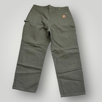 Carhartt B136 MOS Double Knee Duck Canvas Moss Green Carpenter