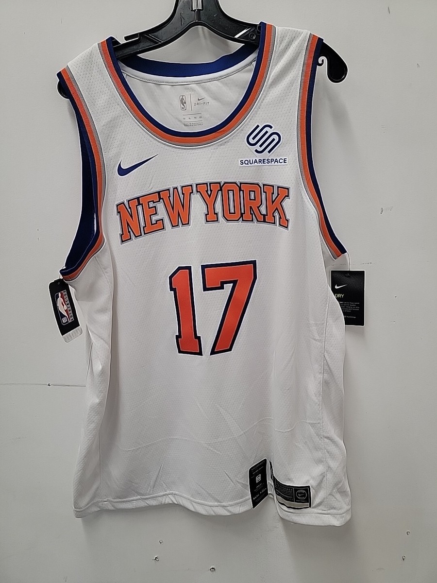 NWT New York Knicks Ignas Brazdeikis #17 White Jersey Swingman XL