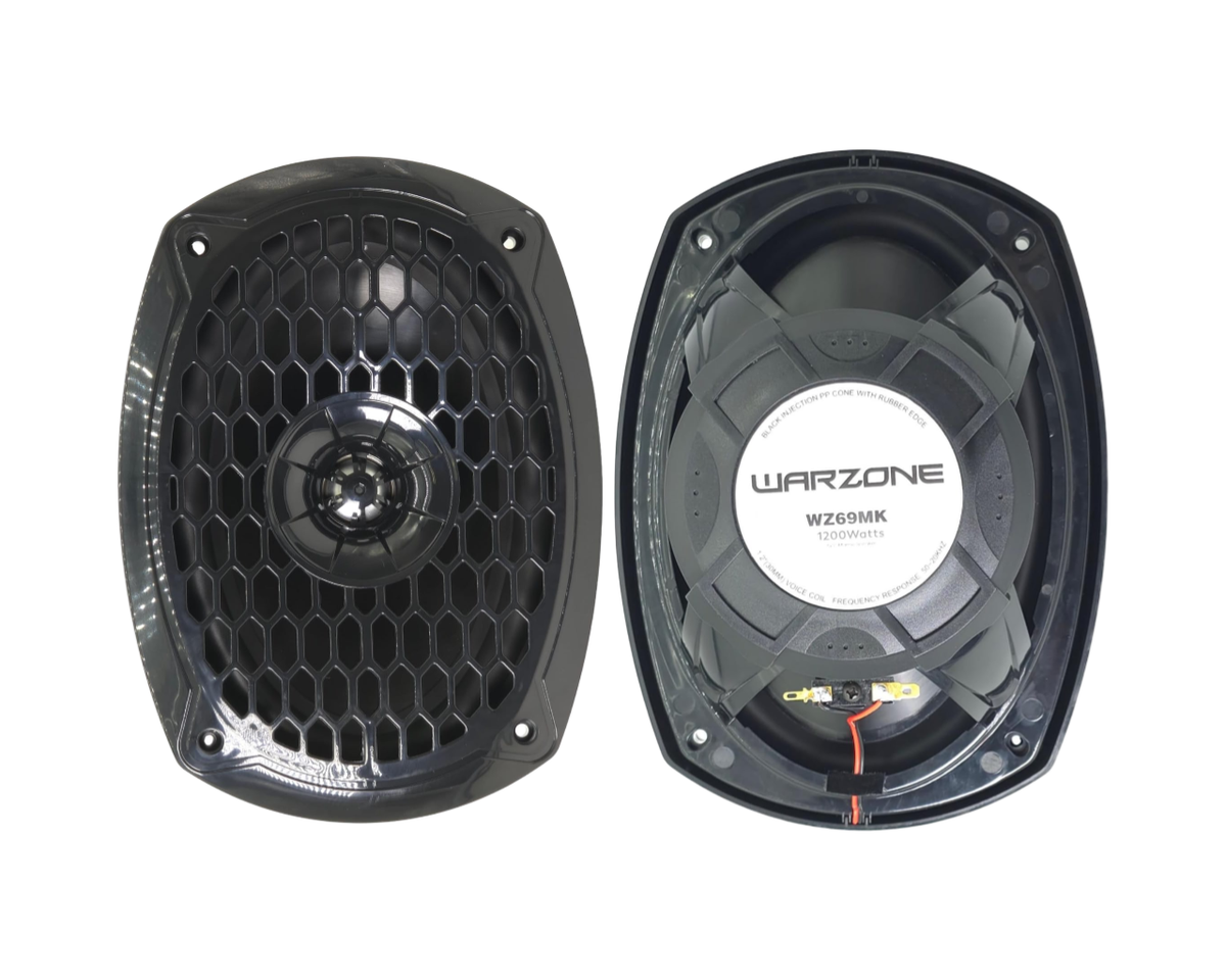 Gravity Warzone WZ69MK 6x9-Inch 2-Way Marine Speakers with Black