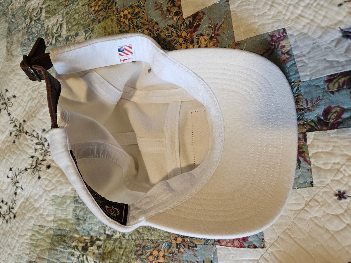 SUPREME Loro Piana Capolavoro Wool Camp Hat Cap Cream White Box