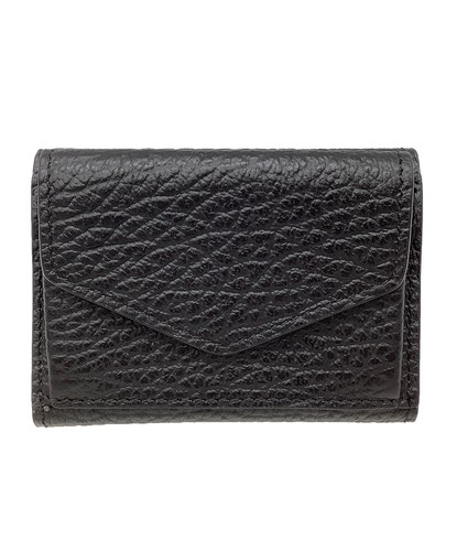 Maison Margiela 4 stitches S36UI0416 Leather Compact Wallet Black