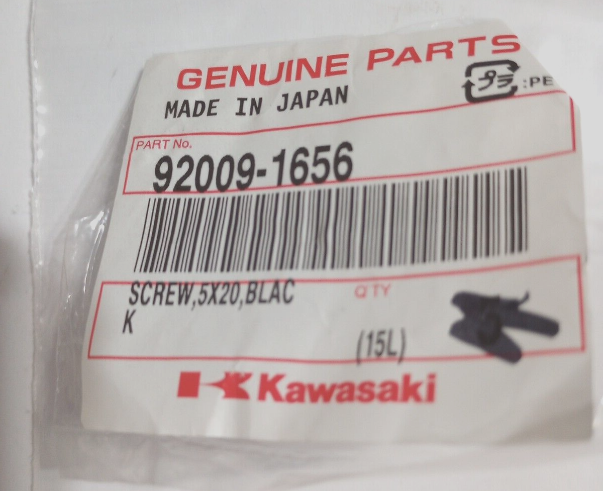 Kawasaki ZX-6, ZX-7, ZG1000 Screw 5X20 NOS 92009-1656 (L-4440) | eBay