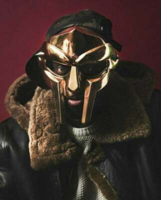 MF Doom Mask , Gladiator Mask For Adults Gold Finish Brass Face