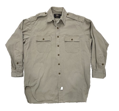 Double RL RRL 90s Denim L/S Shirt Size XL From Japan | eBay