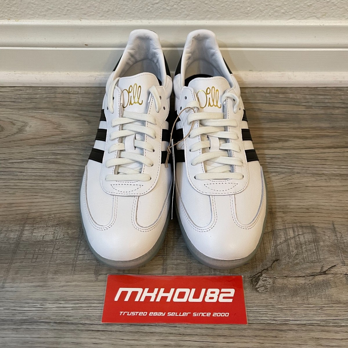 New adidas Samba x Jason Dill F*cking Awesome Shoes White Black