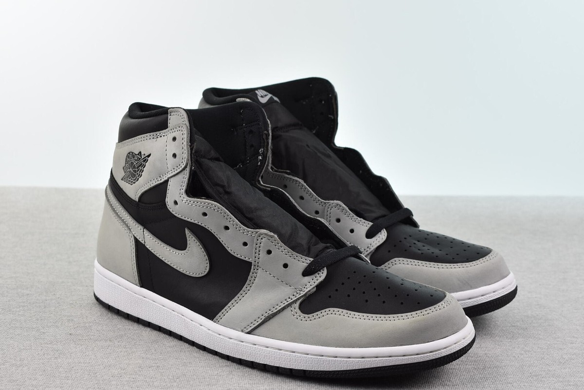 Jordan 1 Retro High OG Shadow 2.0 Black/White/Smoke Grey SIZE 11.5