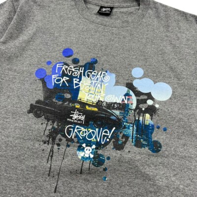 Vintage Stussy “fresh gear for bustin your own groove” T-Shirt