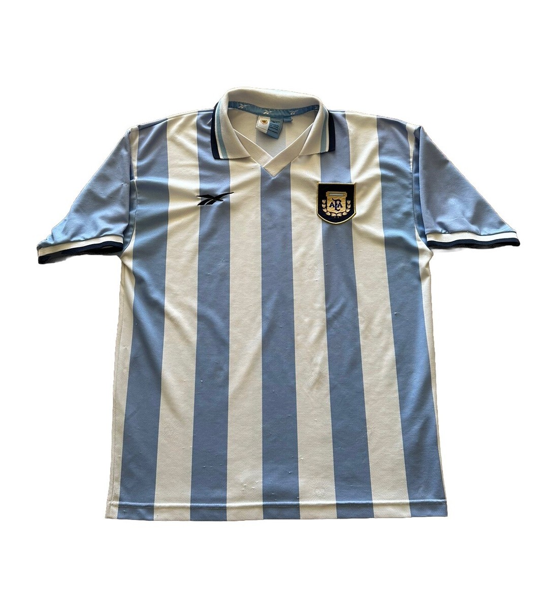 RARE VINTAGE 90s OFFICIAL ARGENTINA SOCCER TEAM JERSEY REEBOK SIZE