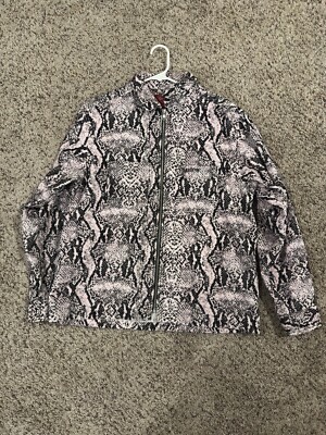 Supreme FW20 Pink Snakeskin Corduroy Zip Up Shirt Medium | eBay