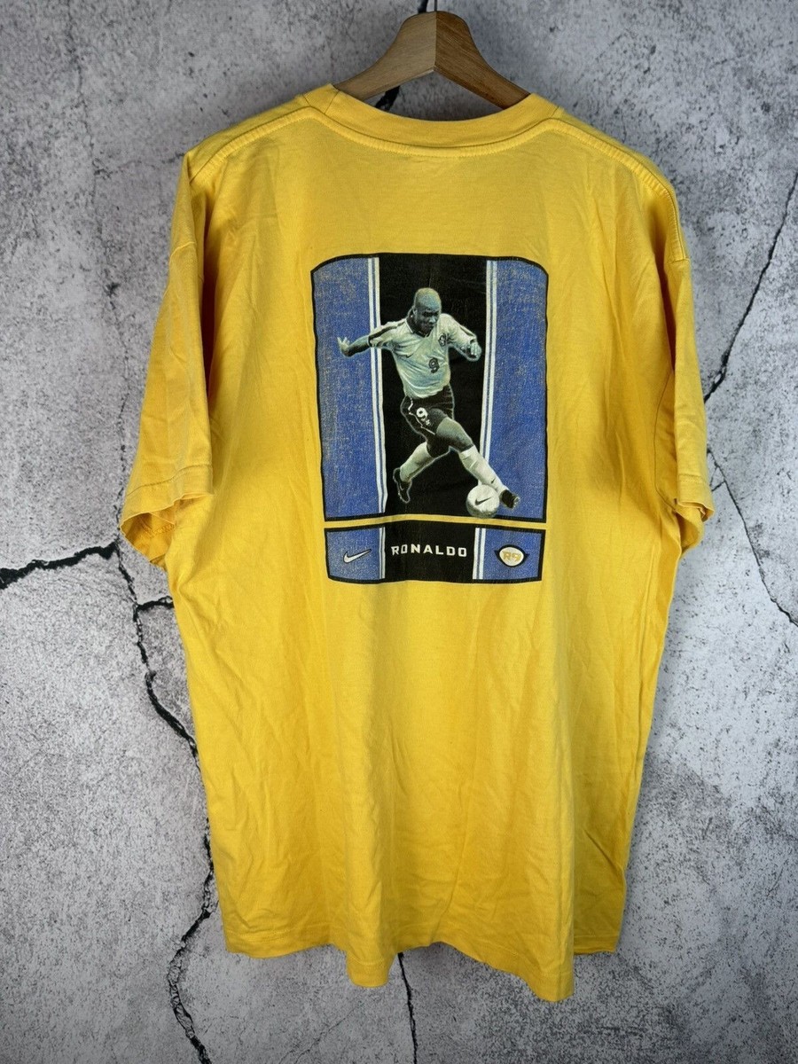 VERY RARE Ronaldo Nazario Brazil Vintage 90s Nike T-Shirt | eBay
