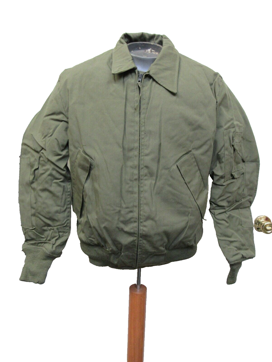 US CVC Tanker Jacket Cold Weather OD 1989 Medium Long ISRATEX 100