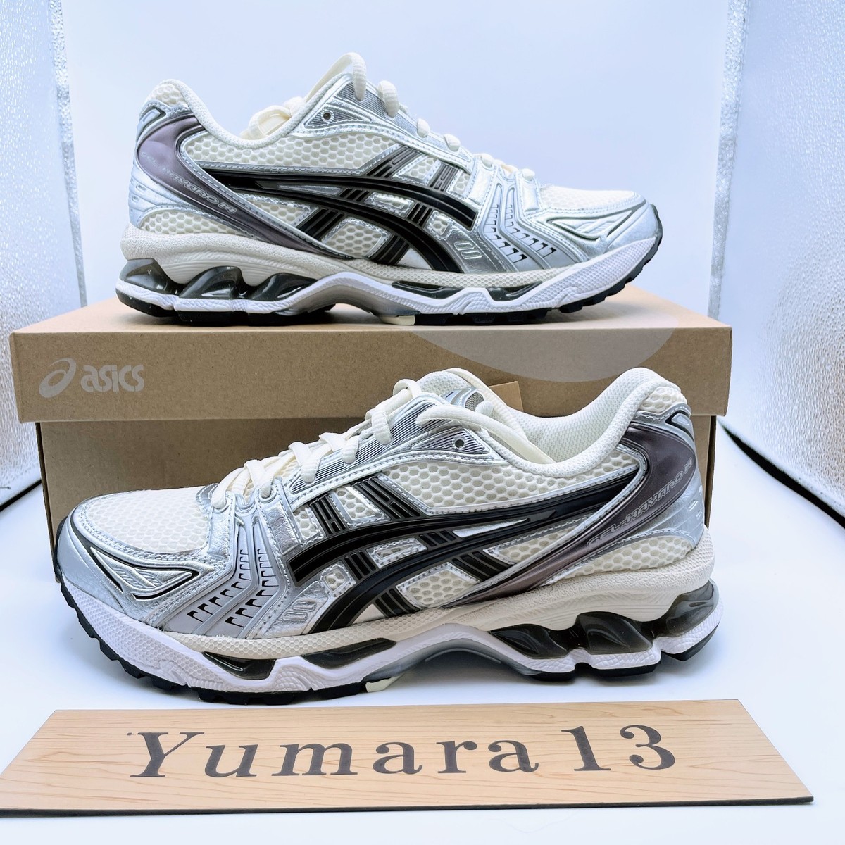 Asics Gel-Kayano 14 Cream Black Metallic Plum Silver 1201A019-108
