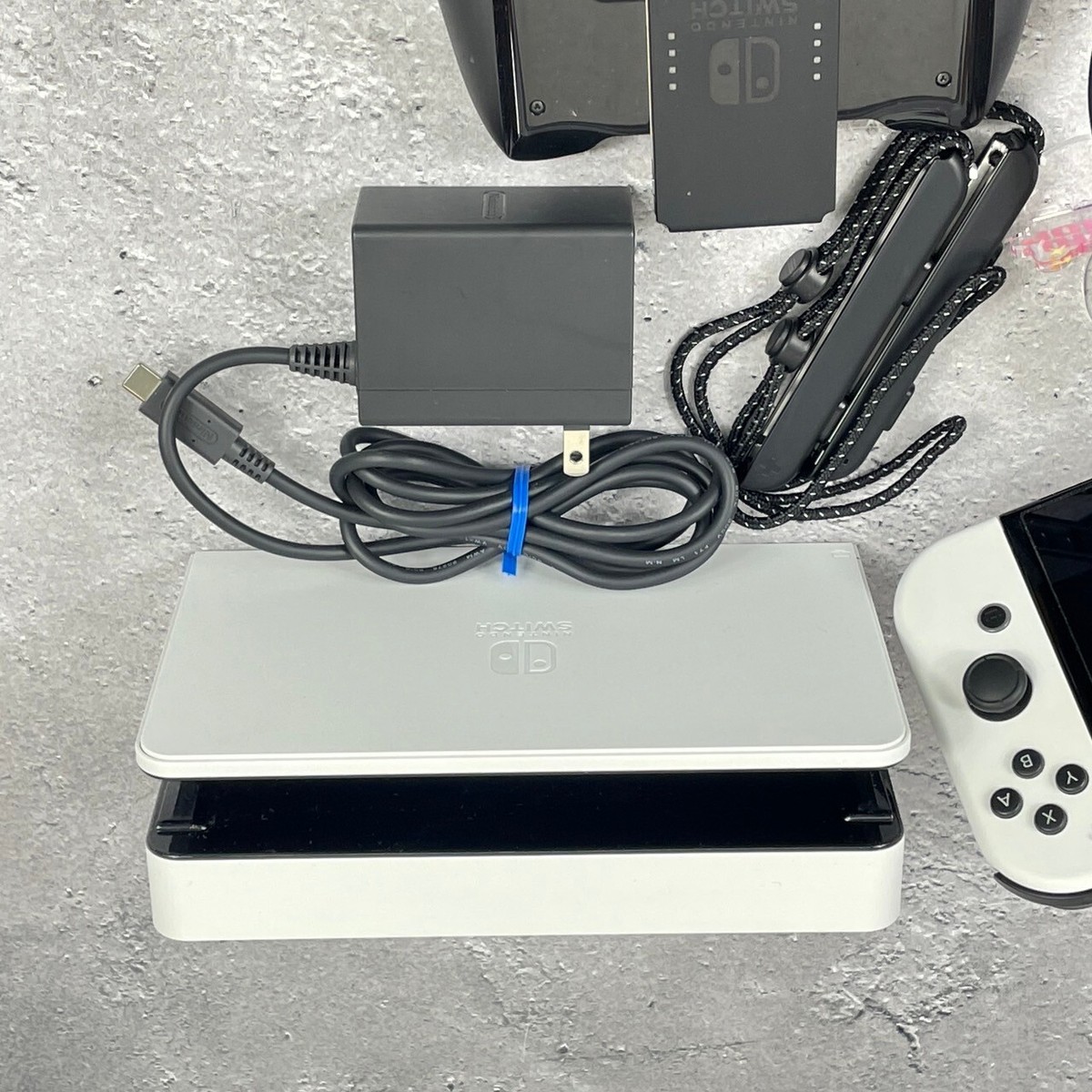 Nintendo Switch 64GB OLED White Console 1 Day Ship Excellent