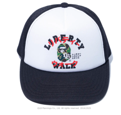 2025 Bape Liberty Walk LBWK bathing ape mesh cap new black free
