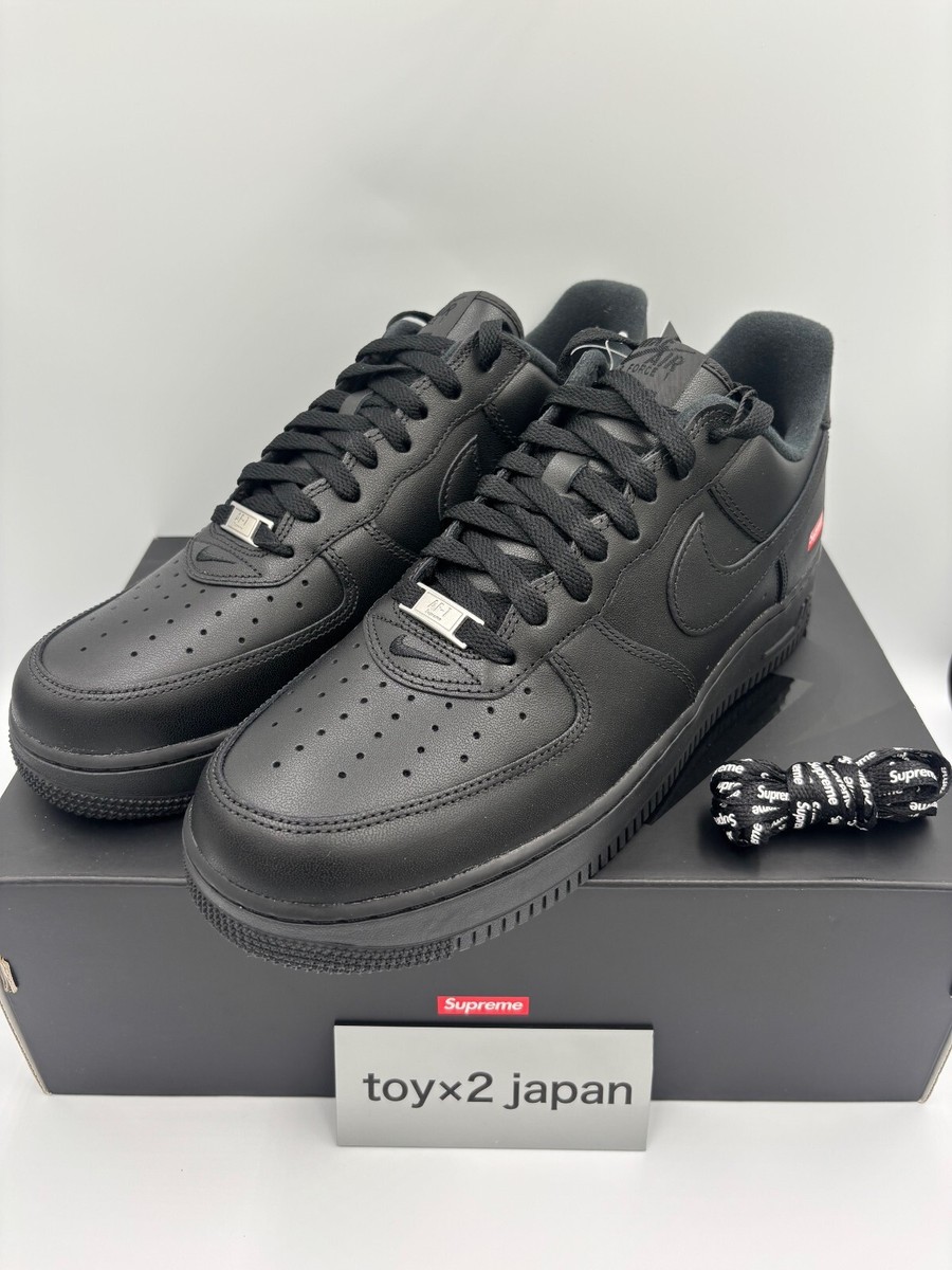 Nike Air Force 1 Low Supreme Triple Black CU9225-001 Men's [US 6