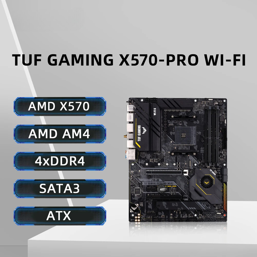 CPU ASUS TUF X570 Ryzen7 5700X DDR4 16GB TUF GAMING X570-PLUS