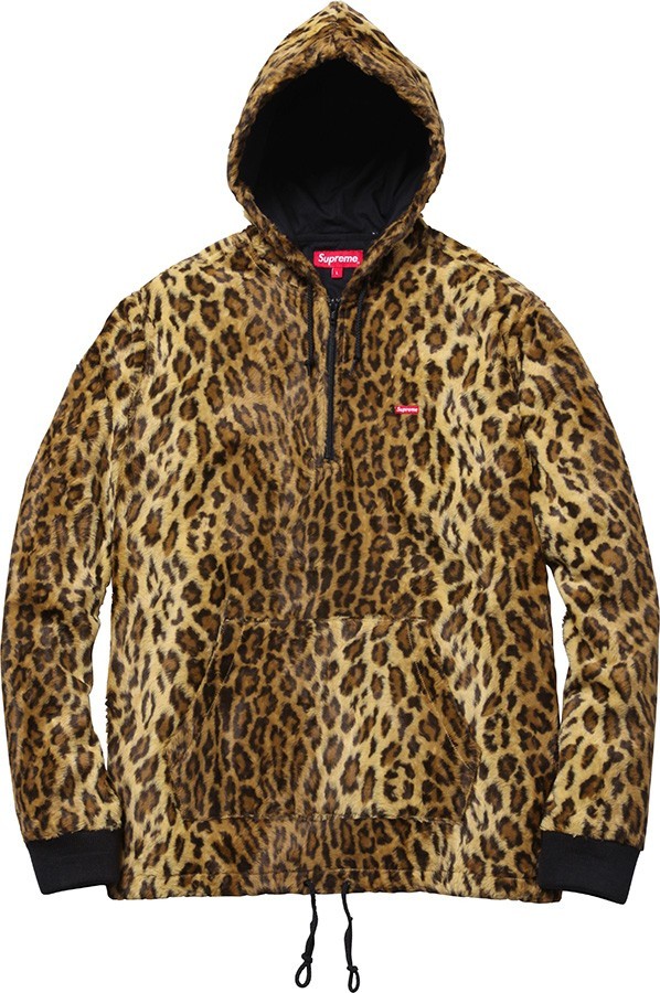 Supreme Leopard Spot Faux Fur Jacket Brown Box Logo Vintage Animal