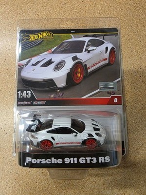 Hot Wheels - 2024 1:43 Scale Premium Real Riders - White Porsche