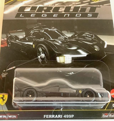 NEW Hot Wheels CHASE Car Circuit Legends Black FERRARI 499P 0/5
