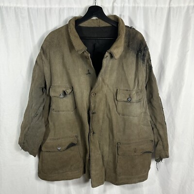 Vintage 1930s French Corduroy Hunting Jacket Workwear | eBay