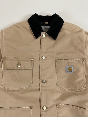 CARHARTT WIP OG CHORE COAT DUSTY HAMILTON BROWN M NWOT | eBay