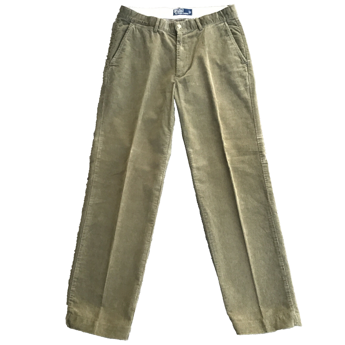 Polo Ralph Lauren Men's 32 x 31 Corduroy Pants Olive Green Blue