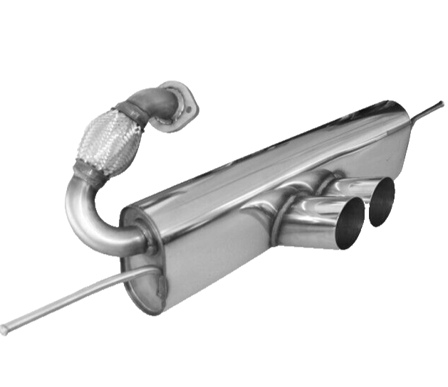 Fox Exhaust Smart Fortwo 451 Brabus Rear Apron 2x80mm Double Pipe