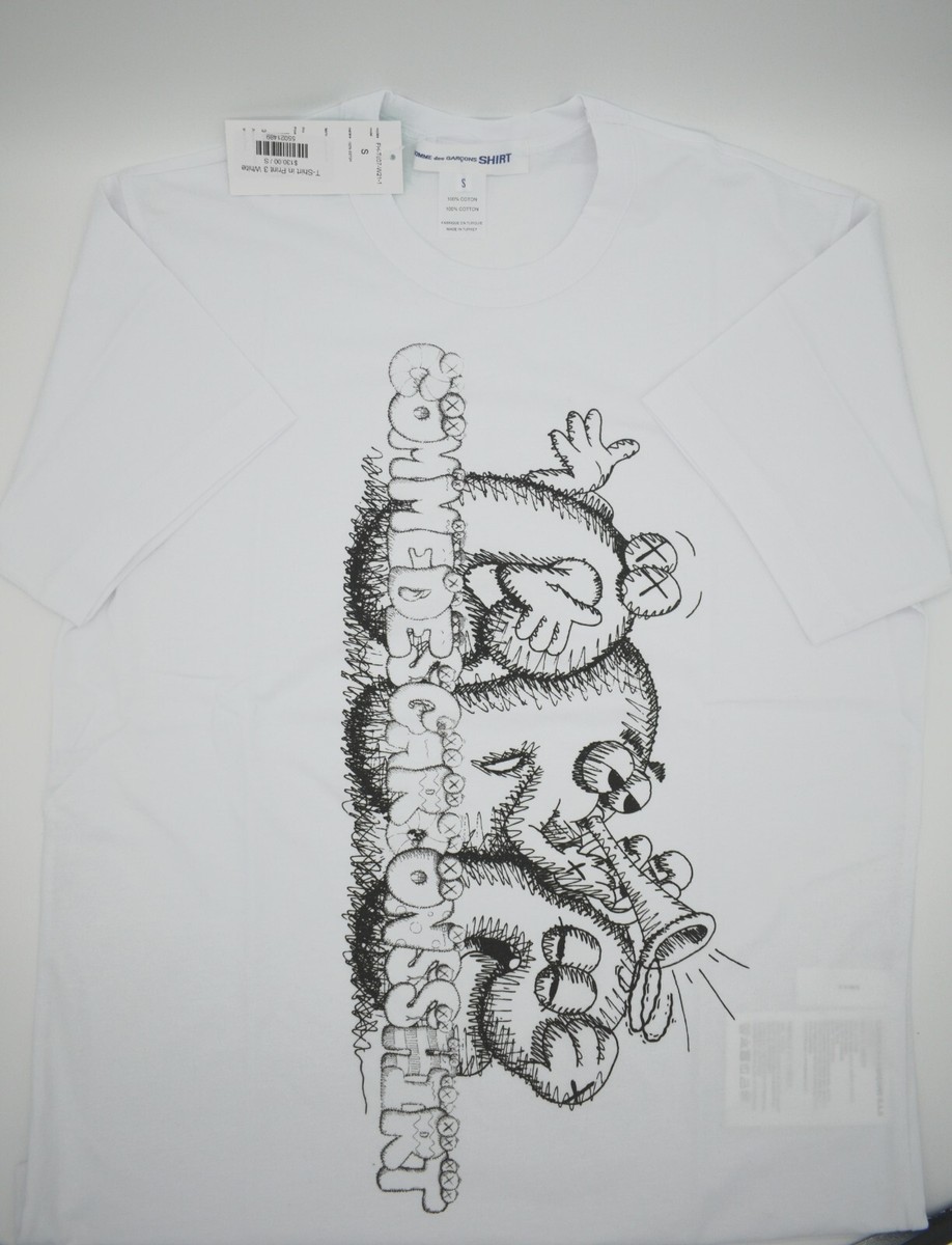 Comme des Garcons Shirt X Kaws T-shirt Print 3 CDG Size Small | eBay
