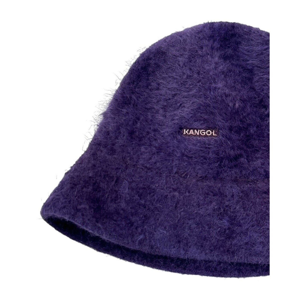 Vintage KANGOL Furgora Trilby Rabbit Angora Furry Purple Bucket